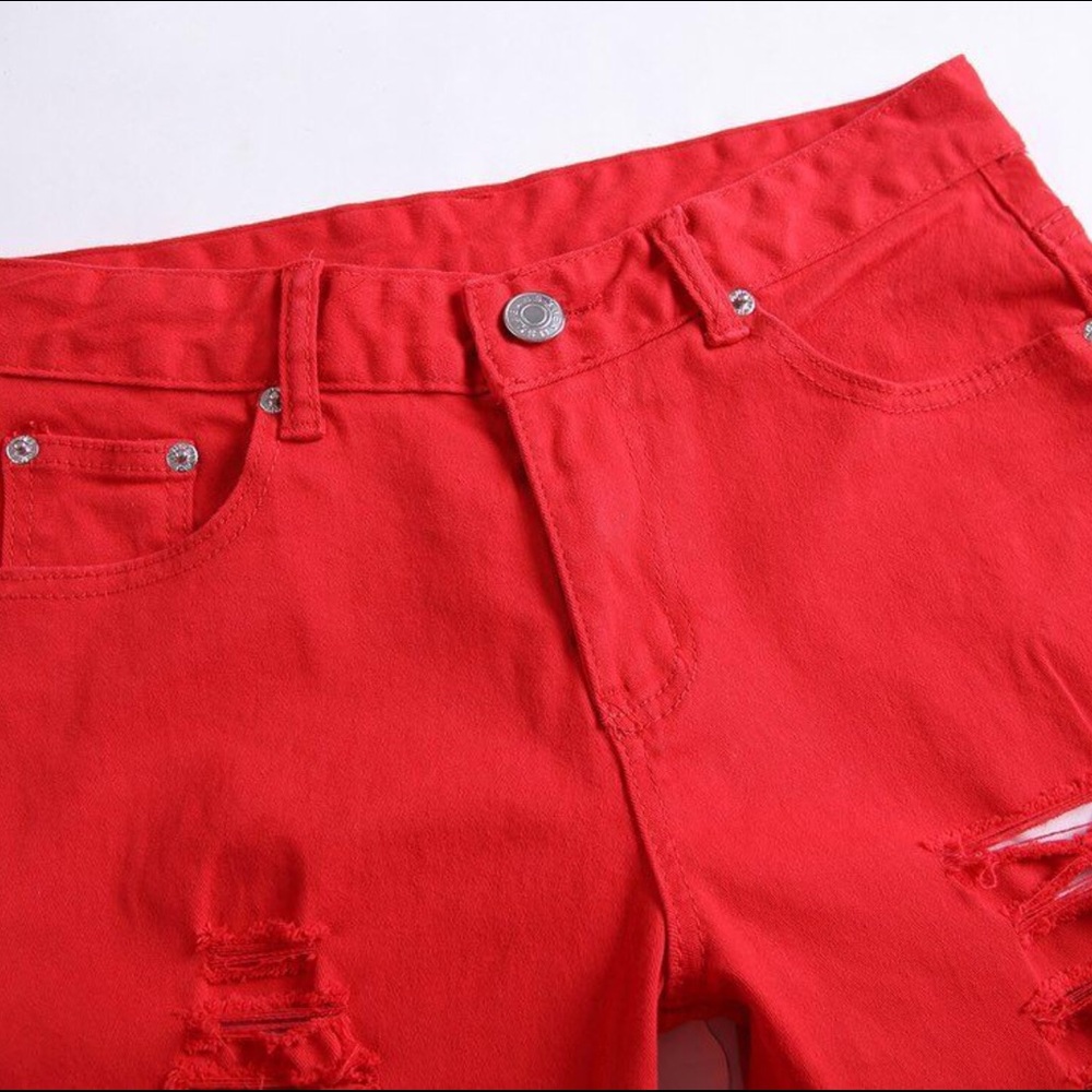 Ripped Jeans With Zipper Slim Fit size 36 - Picture 2 of 3